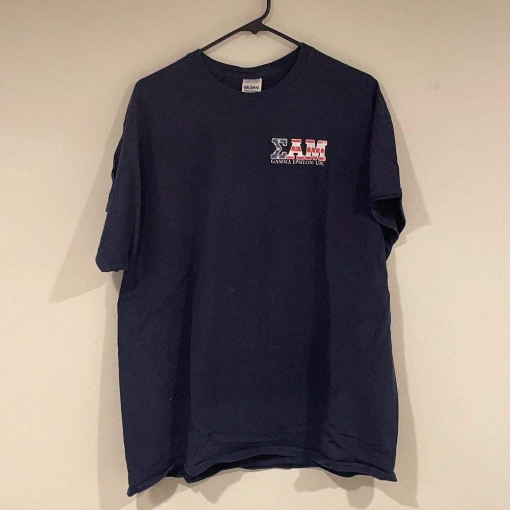Sigma Alpha Mu 4th of July USA Tee Sz:XL Cr:Navy